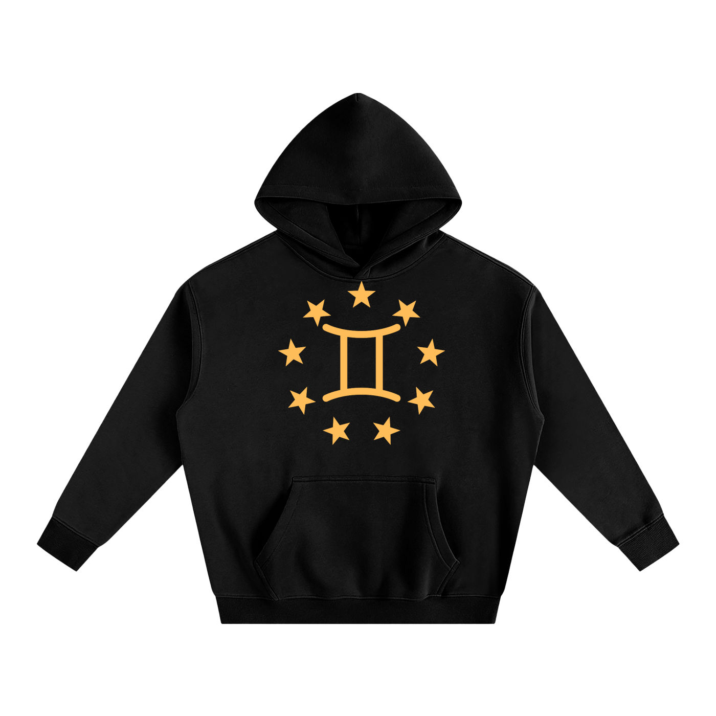 Oversized Gemini Hoodie Yellow